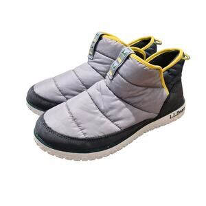 L.L. Bean Women's 10 Medium Mountain Classic Quilted Booties Gray